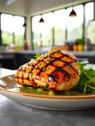 Grilled Salsa Verde Pepper Jack Chicken