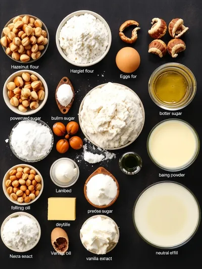 Hazelnut Cream Beignets Recipe - ingredients preparation