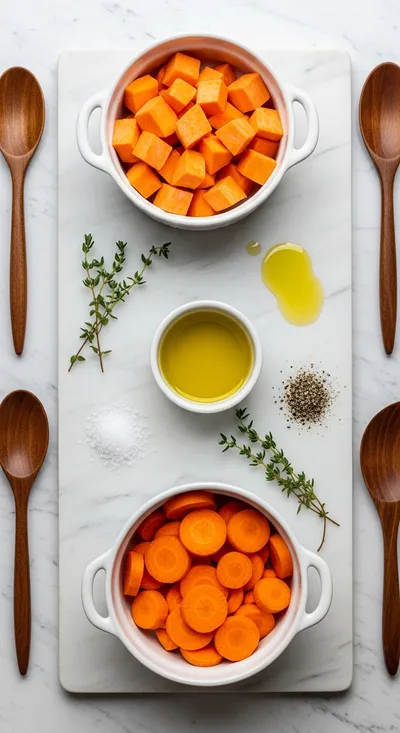 Healthy Sweet Potato Carrot Recipe - cooking process