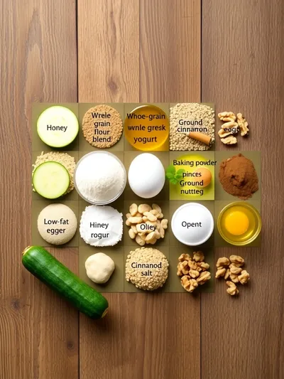 Healthy Zucchini Bread - ingredients preparation