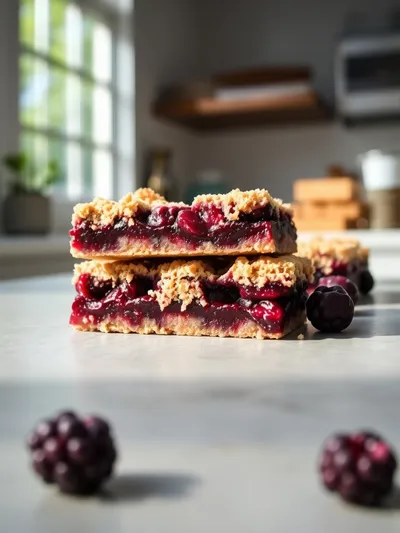 Huckleberry Crumb Bars
