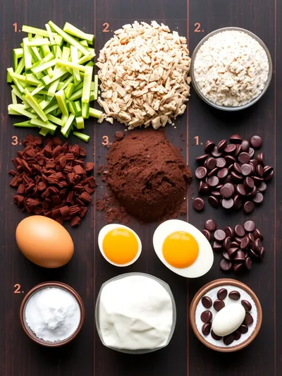 Keto Chocolate Zucchini Bread – One Bowl, 3g Net Carbs - ingredients preparation