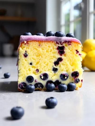 Lemon Blueberry Sheet Cake