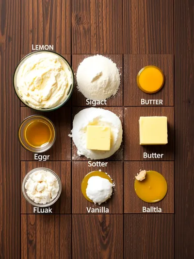 Easy Lemon Cheesecake Cookies - ingredients preparation