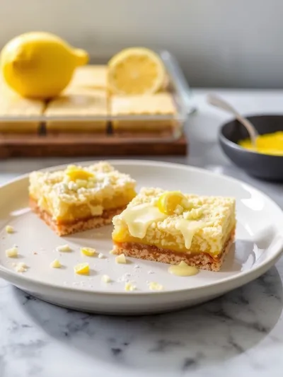 Lemon Crumb Bars - Simple Baking Recipe - cooking process