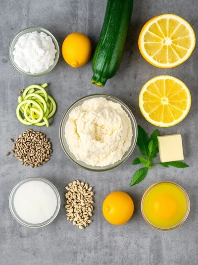 Lemon Poppy Seed Zucchini Bread Recipe - ingredients preparation