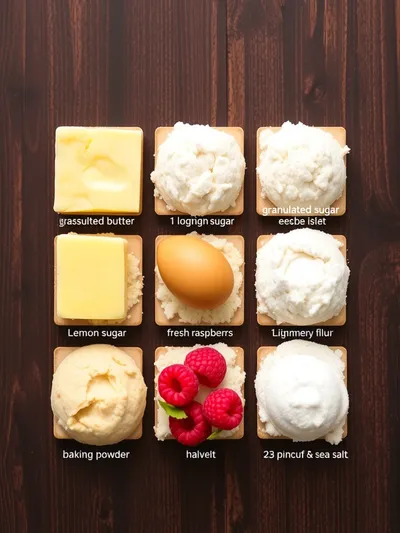 Lemon Raspberry Cookies – Fresh & Sweet Treat - ingredients preparation