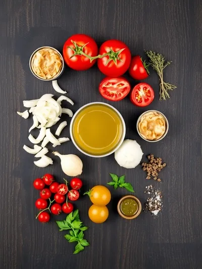 Middle-of-Winter Tomato Soup - ingredients preparation