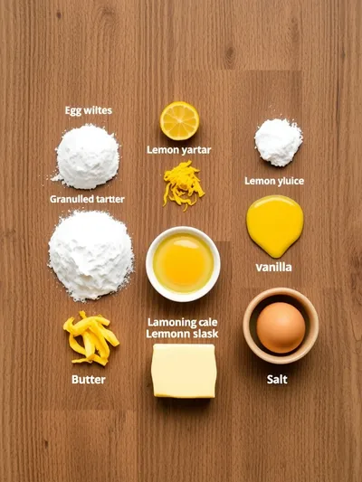 Mini Meringues With Lemon Curd – Easy Spring Dessert - ingredients preparation