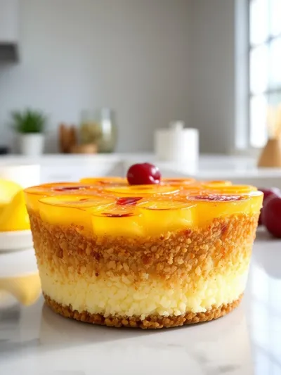 Mini Pineapple Upside-Down Cheesecakes