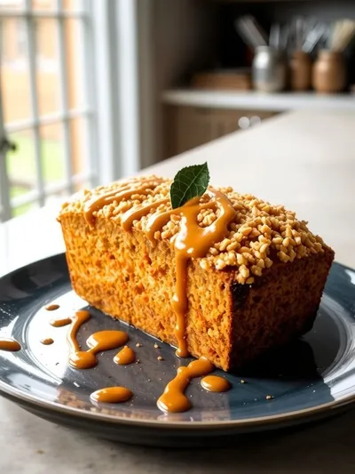 Moist Pumpkin Bread with Streusel Topping & Maple Glaze - cooking process