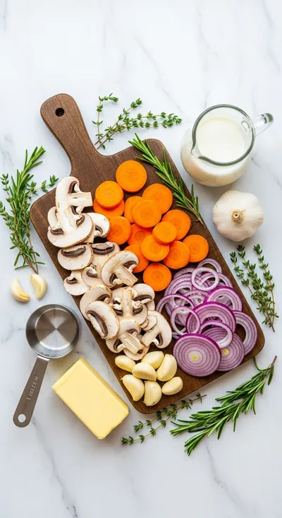Easy Mushroom Gravy – Creamy Side Dish - cooking process
