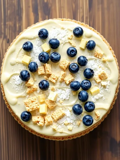 No-Bake Lemon Blueberry Cream Cake - ingredients preparation