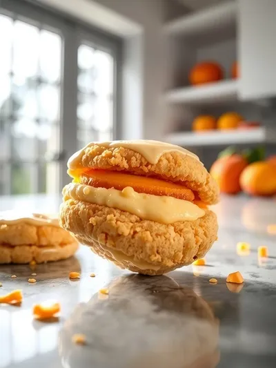 Orange Infused Ricotta Peach Cookies