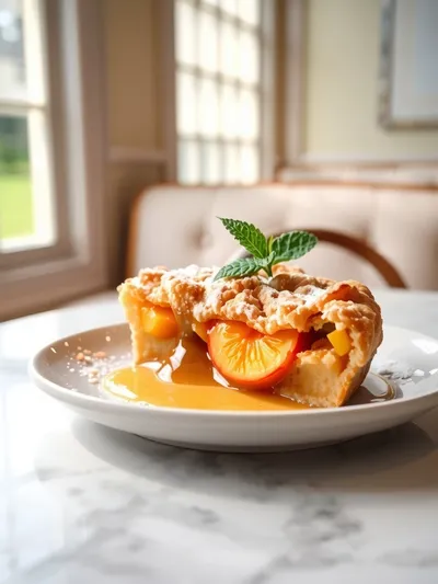Peach Cobbler – Easy Southern Recipe - ready to serve