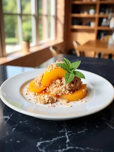 Easy Peach Crisp With Oat Topping - cooking process