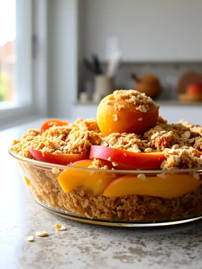 Easy Peach Crisp With Oat Topping