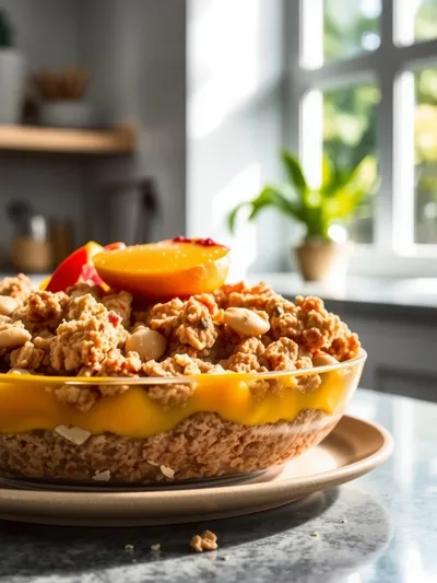 Peach Crumble with Oats