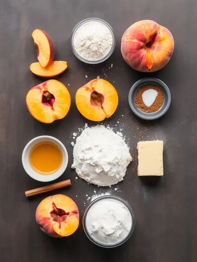 Best Peach Pie Recipe Ever - ingredients preparation