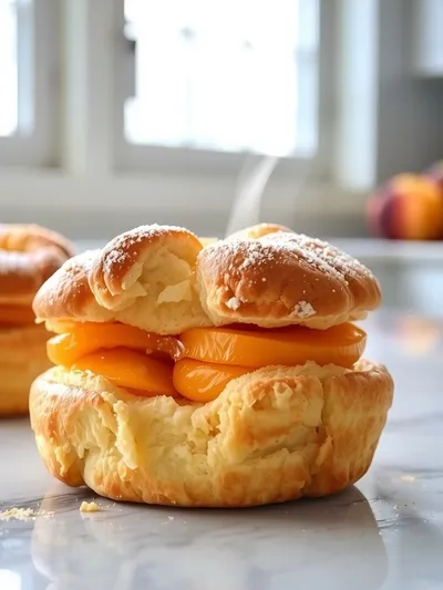 Peach Pie Cruffins Recipe – Irresistible Dessert