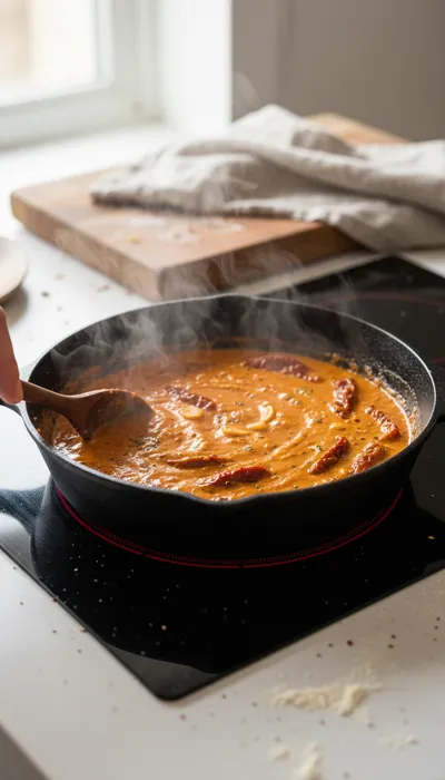 Marry Me Pasta: A Creamy and Delicious Dinner - cooking process