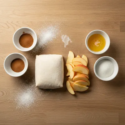 Cinnamon Apple Pie à la Mode Recipe - ingredients preparation