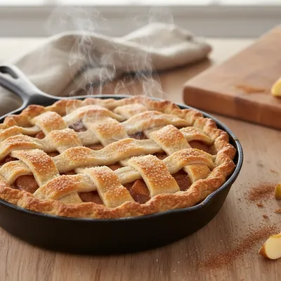 Cinnamon Apple Pie à la Mode Recipe - cooking process