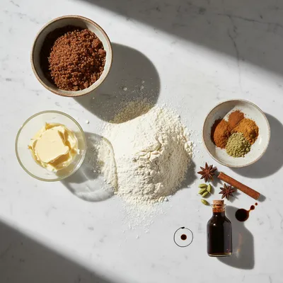 Vegan Brown Sugar Chai Cookies Recipe - ingredients preparation