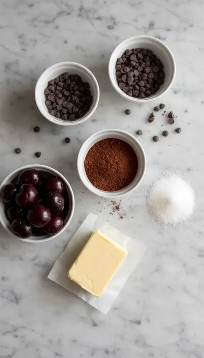 Black Forest Cherry Cookies Recipe - ingredients preparation