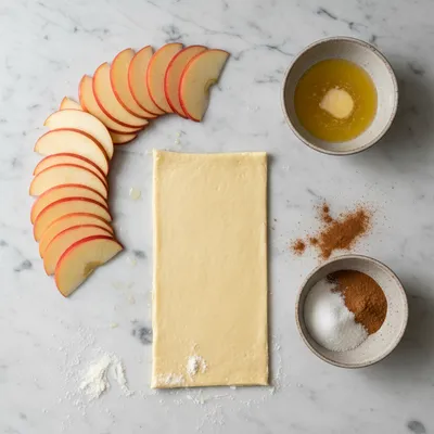 Apple Rose Pastry Blooms: Easy Elegant Dessert - ingredients preparation