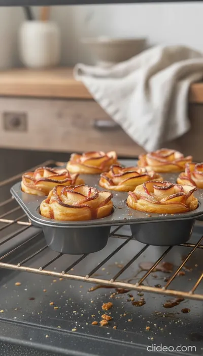 Apple Rose Pastry Blooms: Easy Elegant Dessert - cooking process
