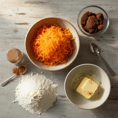 Easy Carrot Cake Cookies Recipe - ingredients preparation