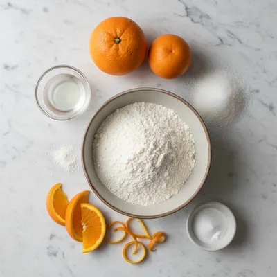 Vegan Zesty Orange Cookies for a Summer Treat - ingredients preparation