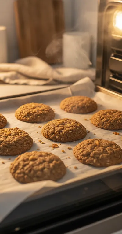 Gingerbread Oatmeal Cream Pies - cooking process