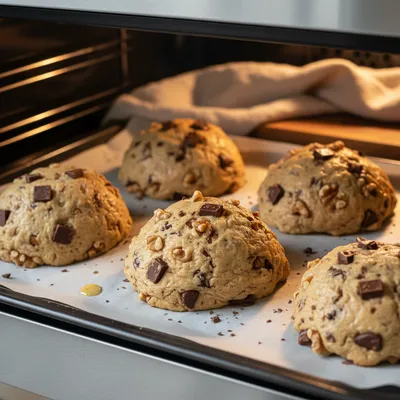 Levain Chocolate Walnut Cookie Recipe - cooking process