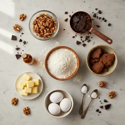 Levain Chocolate Walnut Cookie Recipe - ingredients preparation