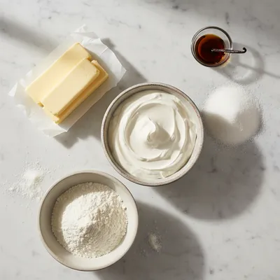 Sour Cream Pound Cake - Melt In Your Mouth Recipe - ingredients preparation
