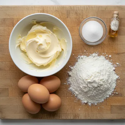 Old-Fashioned Pound Cake: Classic Southern Recipe - ingredients preparation