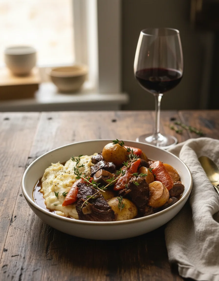 Red Wine Braised Beef Stew Recipe