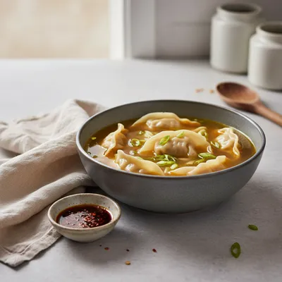 Homemade Chicken Wonton Soup for Comfort
