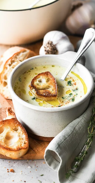 French Garlic Soup Recipe for a Cozy Meal