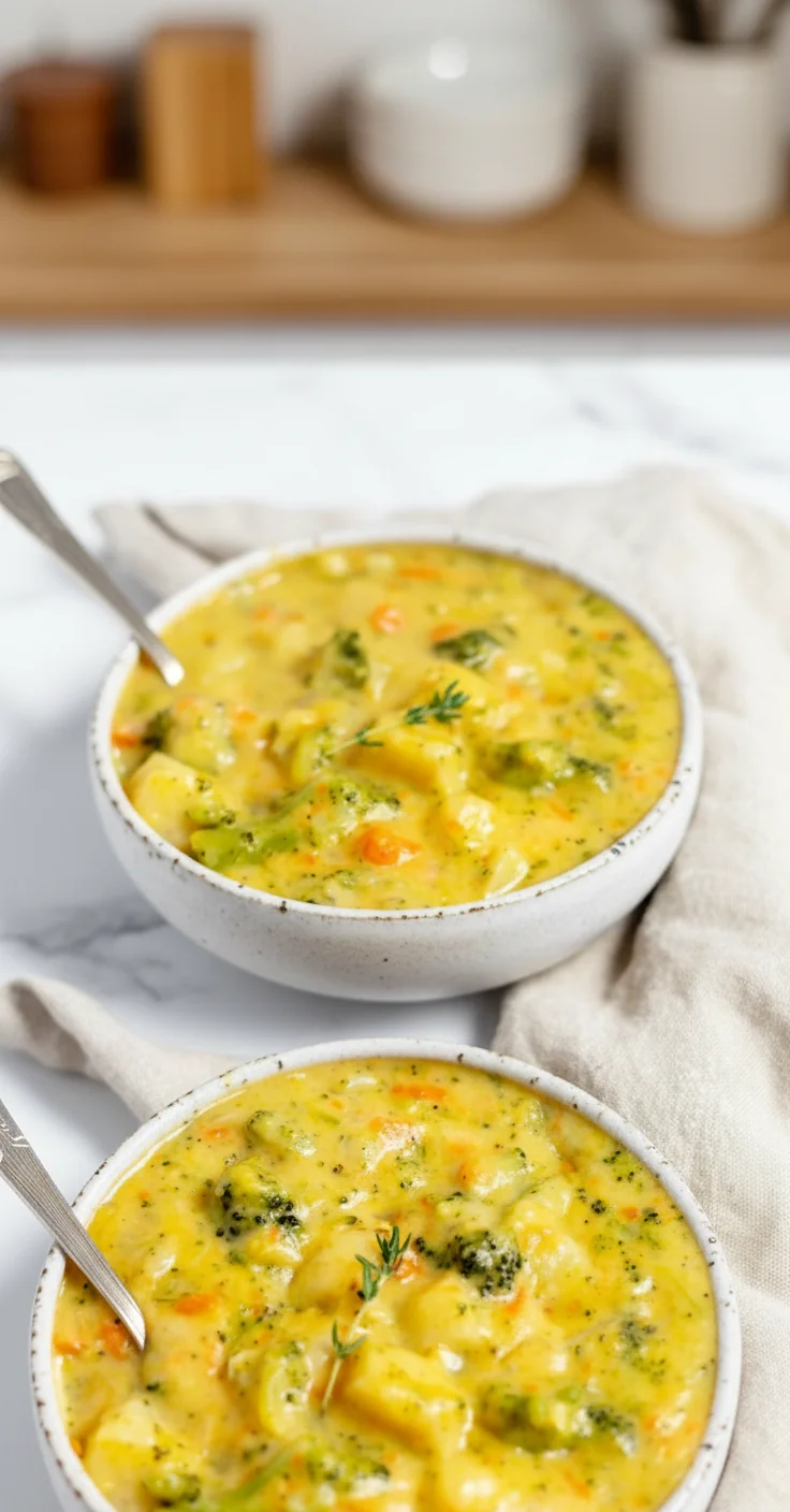 Broccoli Potato Cheese Soup