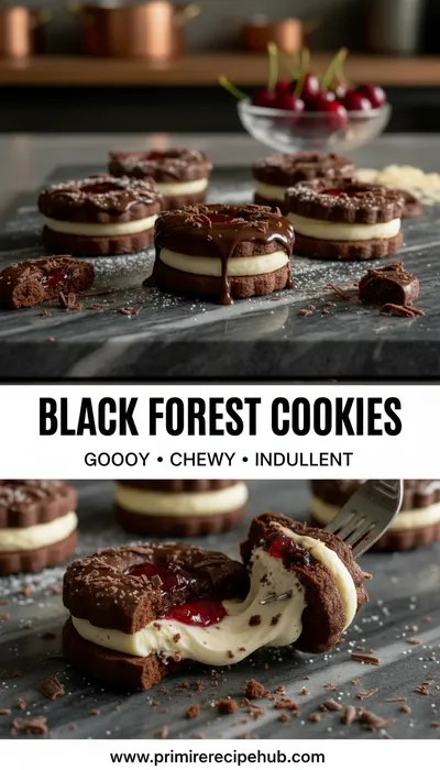 Black Forest Cherry Cookies Recipe - ready to serve