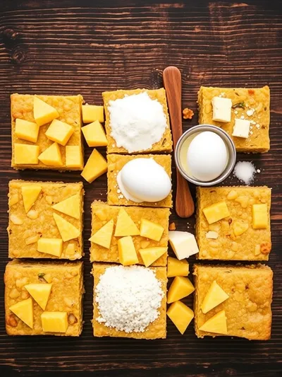 Pineapple Bliss Bars - ingredients preparation