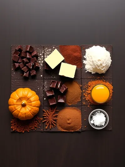 Pumpkin Brownies Recipe - ingredients preparation