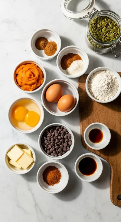 Pumpkin Chocolate Chip Muffins - cooking process
