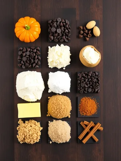 Pumpkin Chocolate Chip Streusel Bread - ingredients preparation