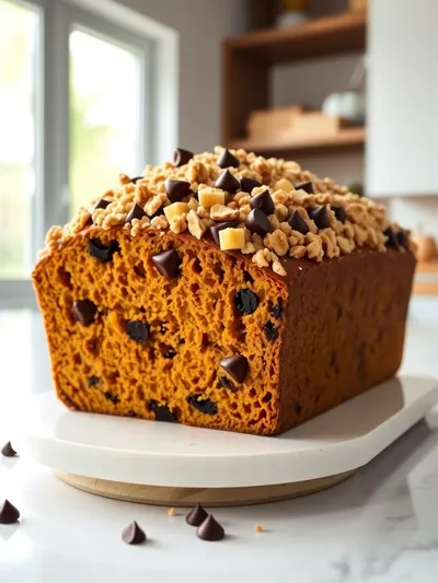 Pumpkin Chocolate Chip Streusel Bread
