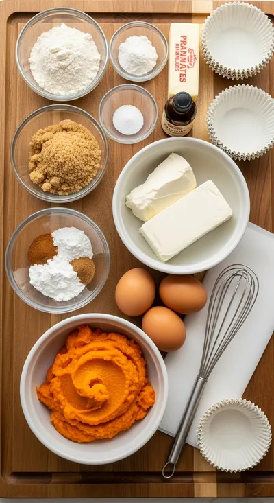 Pumpkin Cream Cheese Muffins - cooking process
