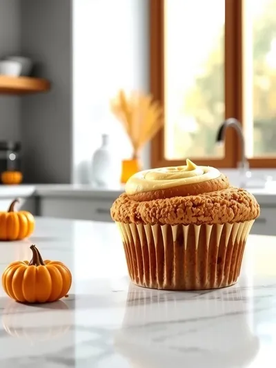 Pumpkin Cream Cheese Swirl Muffins